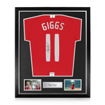 Ryan Giggs Signed Framed Manchester United 2008 Home Shirt