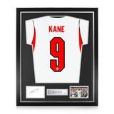 Harry Kane Signed Framed Display w/ England 2026 Home Shirt