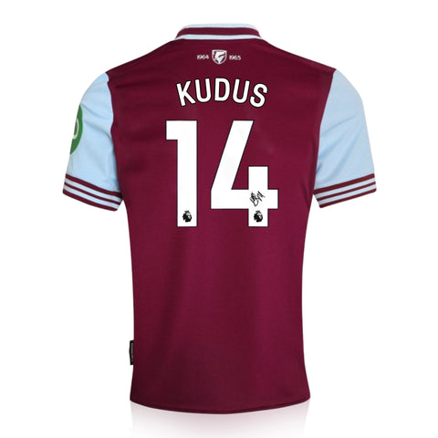 Mohammed Kudus Signed West Ham 2024/25 Home Shirt