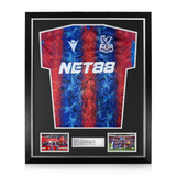 Crystal Palace F.C. Squad Signed Framed 2024/25 Home Shirt