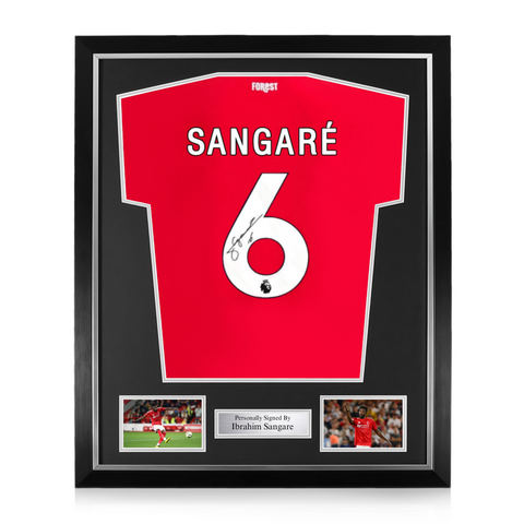 Ibrahim Sangare Signed Framed Nottingham Forest 2024/25 Home Shirt