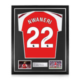 Ethan Nwaneri Signed Framed 2026/27 Home Shirt