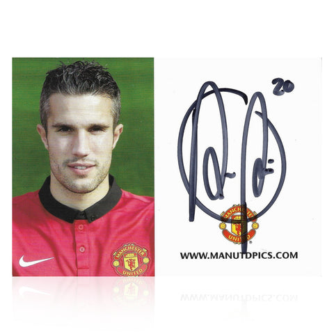 Robin Van Persie 4x6 Manchester United Promo Clubcard