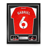 Gabriel Magalhães Signed Framed 2025/26 Home Shirt w/ BAS Beckett Authentication