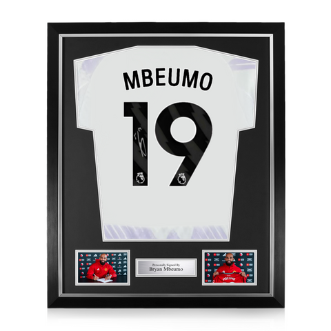 Bryan Mbeumo Signed Framed Manchester United 2025/26 Away Shirt