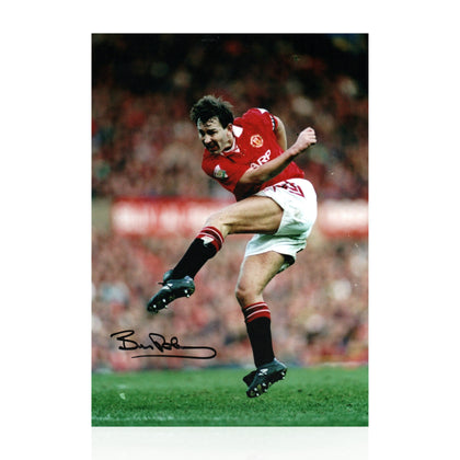 Bryan Robson Signed A4 Photo