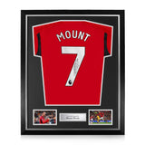 Mason Mount Signed Framed Manchester United 2023/24 Home Shirt