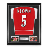 Martin Keown Signed Framed Home Shirt