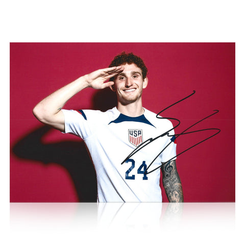 Josh Sargent Signed A4 Photo