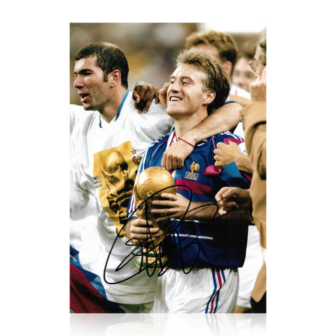 Didier Deschamps Signed 12x8 Photo