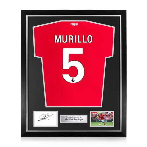 Murillo Santiago Signed Framed Display w/ Nottingham Forest 2024/25 Home Shirt