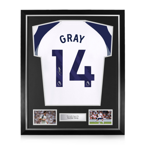Archie Gray Signed Framed Tottenham Hotspur 2025/26 Home Shirt