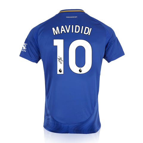 Stephy Mavididi Signed Leicester City 2024/25 Home Shirt