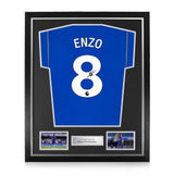 Enzo Fernandez Signed Framed 2026/27 Home Shirt