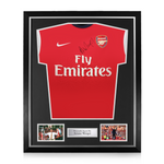 Arsene Wenger Signed Framed Arsenal Home Shirt