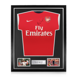 Arsene Wenger Signed Framed Arsenal Home Shirt