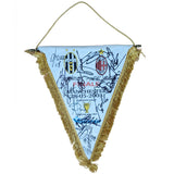 Juventus 2002/03 Squad Signed Original Pennant v AC Milan
