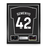 Antoine Semenyo Signed Framed 2025/26 Away Shirt