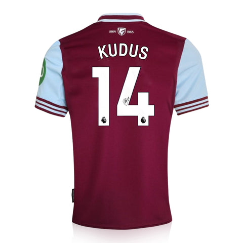 Mohammed Kudus Signed West Ham 2024/25 Home Shirt