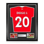 Diogo Jota Signed Framed Liverpool 2020/21 Home Shirt