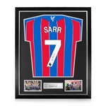 Ismaïla Sarr Signed Framed Crystal Palace 2025/26 Home Shirt