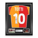 Francesco Totti Signed Framed AS Roma Home Shirt w/ BAS Beckett Authentication