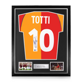 Francesco Totti Signed Framed AS Roma Home Shirt w/ BAS Beckett Authentication