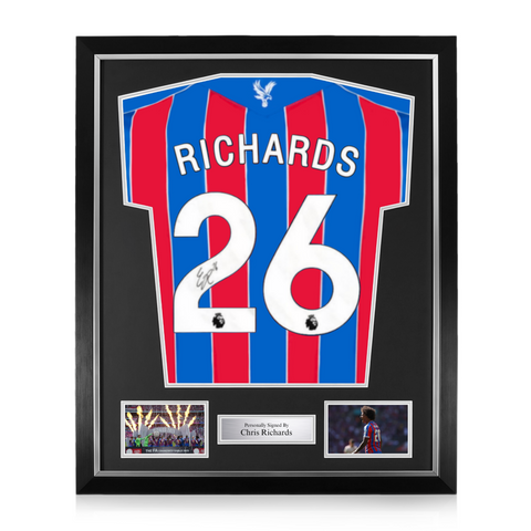 Chris Richards Signed Framed Crystal Palace 2025/26 Home Shirt
