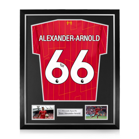 Trent Alexander-Arnold Signed Framed Liverpool 2024/25 Home Shirt