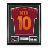 Francesco Totti Signed 1998/99 Framed Home Shirt