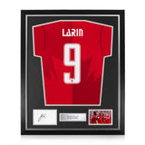 Cyle Larin Signed Framed Display w/ Canada 2026 Shirt