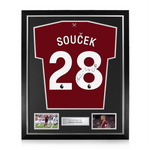 Tomas Soucek Signed Framed West Ham United 2025/26 Home Shirt
