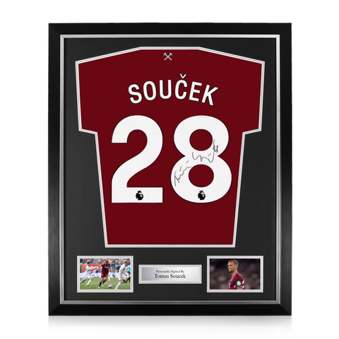 Tomas Soucek Signed Framed West Ham United 2025/26 Home Shirt