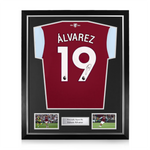 Edson Alvarez Signed Framed West Ham United 2024/25 Home Shirt