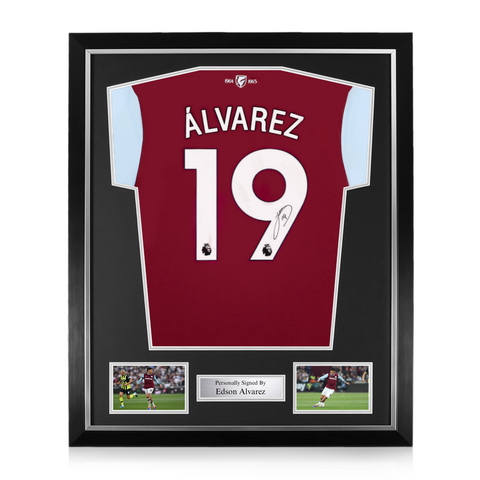 Edson Alvarez Signed Framed West Ham United 2024/25 Home Shirt