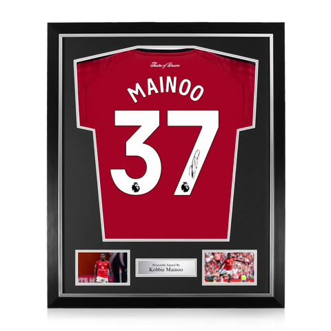 Kobbie Mainoo Signed Framed Manchester United 2025/26 Home Shirt