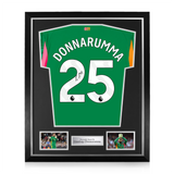 Gianluigi Donnarumma  Signed Framed Manchester City 2025/26 Goalkeeper Shirt