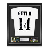 Guti Signed Framed Home 2002/03 Shirt w/ BAS Beckett Authentication