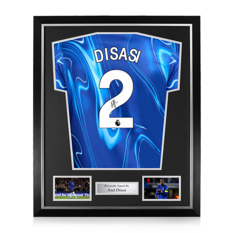 Axel Disasi Signed Framed Chelsea 2024/25 Home Shirt