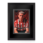 Louie Barry Signed A4 Photo