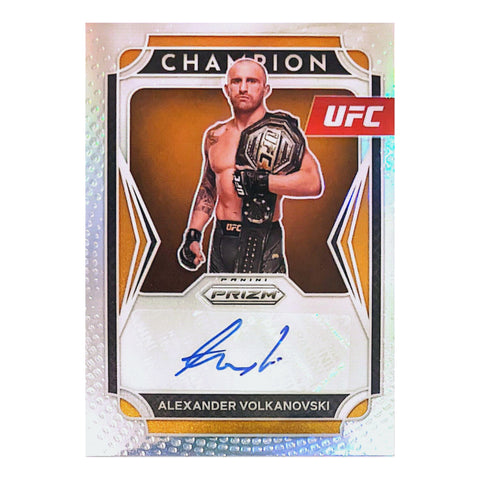 Alexander Volkanovski Signed Panini Prizm Champion Auto card