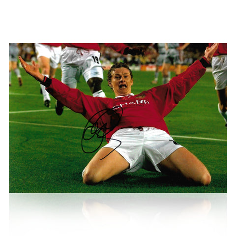 Ole Gunnar Solskjaer Signed A4 Photo