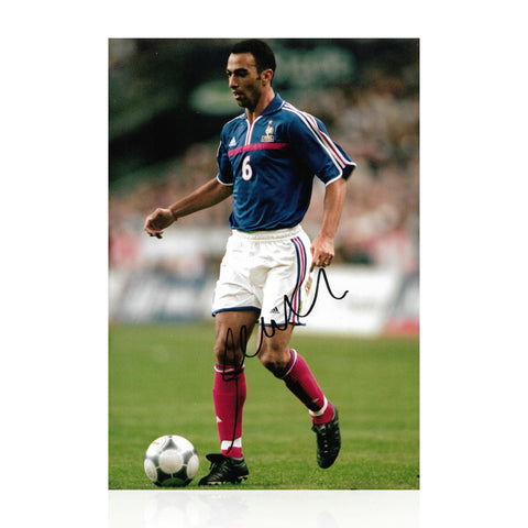 Youri Djorkaeff Signed 12x8 Photo