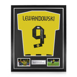 Robert Lewandowski Signed Framed Home 2012/13 Shirt w/ BAS Beckett Authentication
