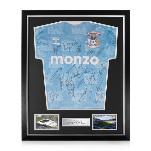 Coventry City F.C. Squad Signed Framed 2025/26 Home Shirt