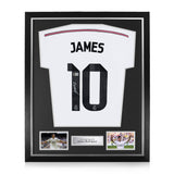 James Rodriguez Signed Framed Home 2014/15 Shirt w/ BAS Beckett Authentication