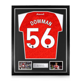 Max Dowman Signed Framed Arsenal 2025/26 Home Shirt