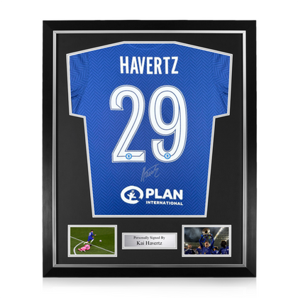 Kai Havertz Signed Framed Chelsea 2021/22 Champions League Final Shirt