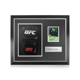 Alex Pereira Signed Framed Display w/ UFC Glove