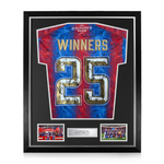 Crystal Palace F.C. Squad Signed Framed 2024/25 Winners 25 Home Shirt